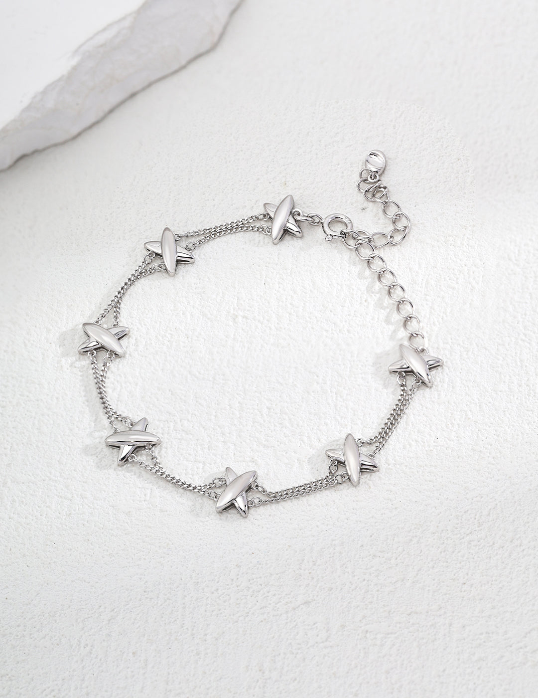Bracelet chaîne double en Argent 925 - Shanon