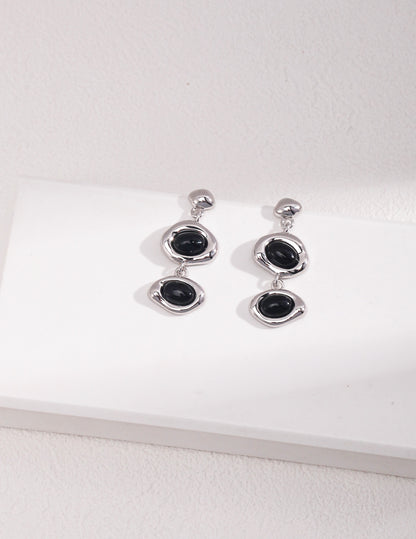 Boucles d'oreilles Pendantes en Pierres Naturelles - Colette