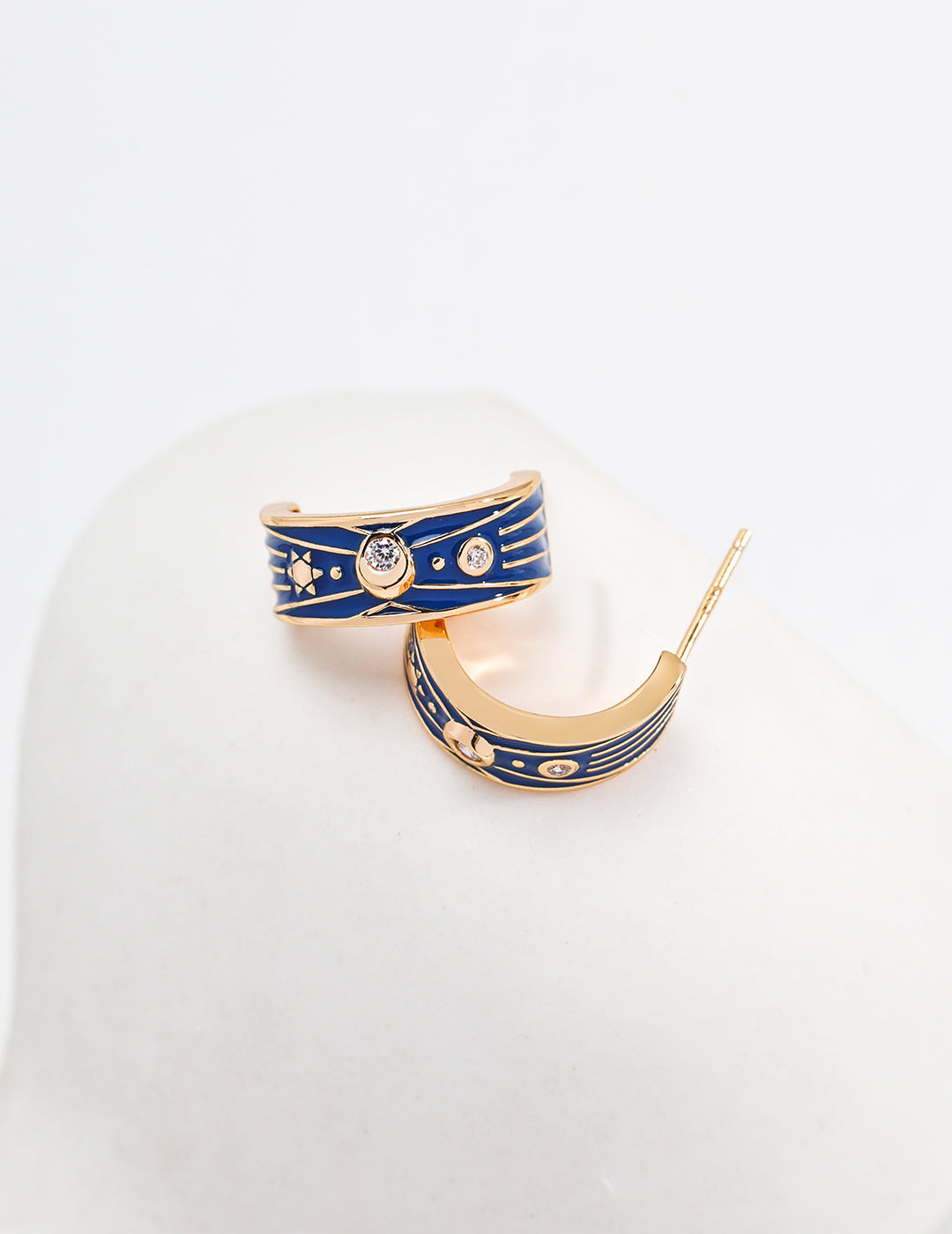 Boucles d&#39;oreilles style Astro en argent 925 - Eléonore