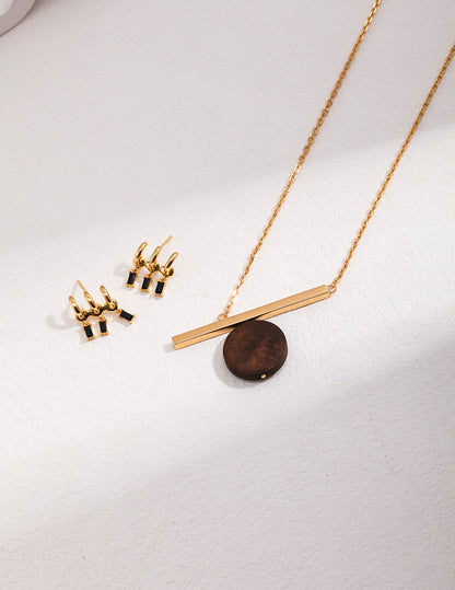 3 hole effect earrings - Nina