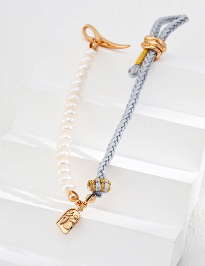 Bracelet tissé en perles d'eau douce - Chang