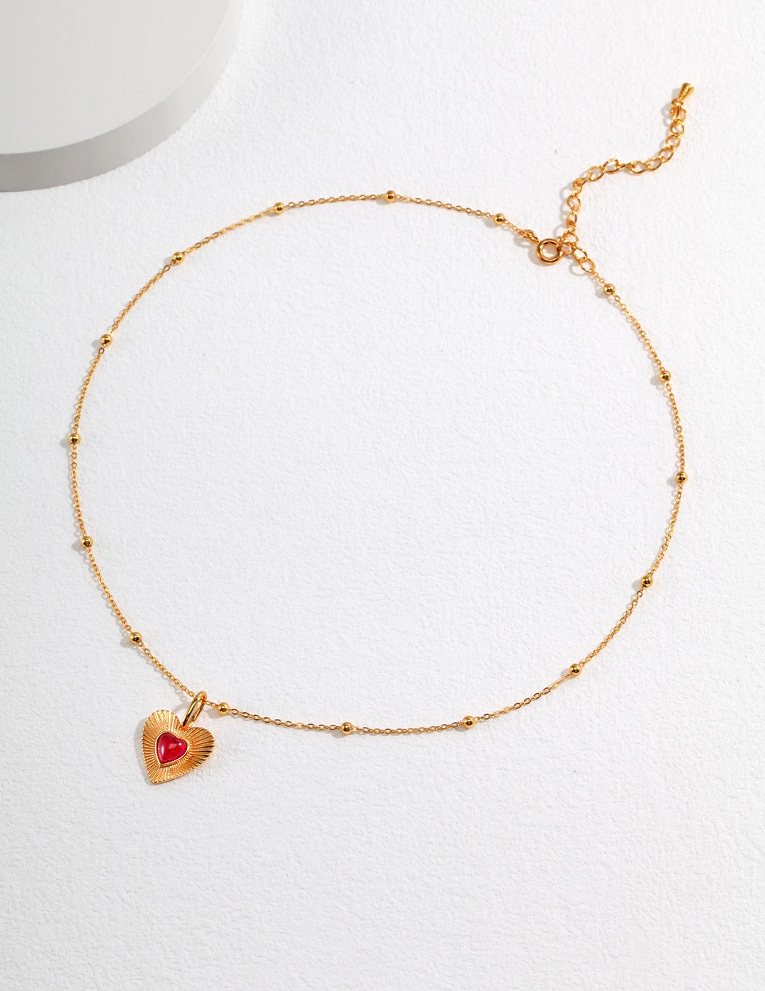 Collier pendentif coeur zirconium - Valentine